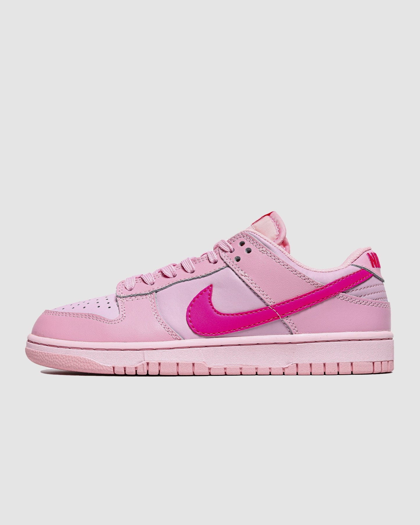 nike dunk low triple pink - rosa