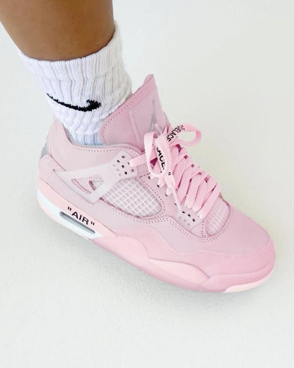 Air Jordan 4 X Off White Sail Rosado