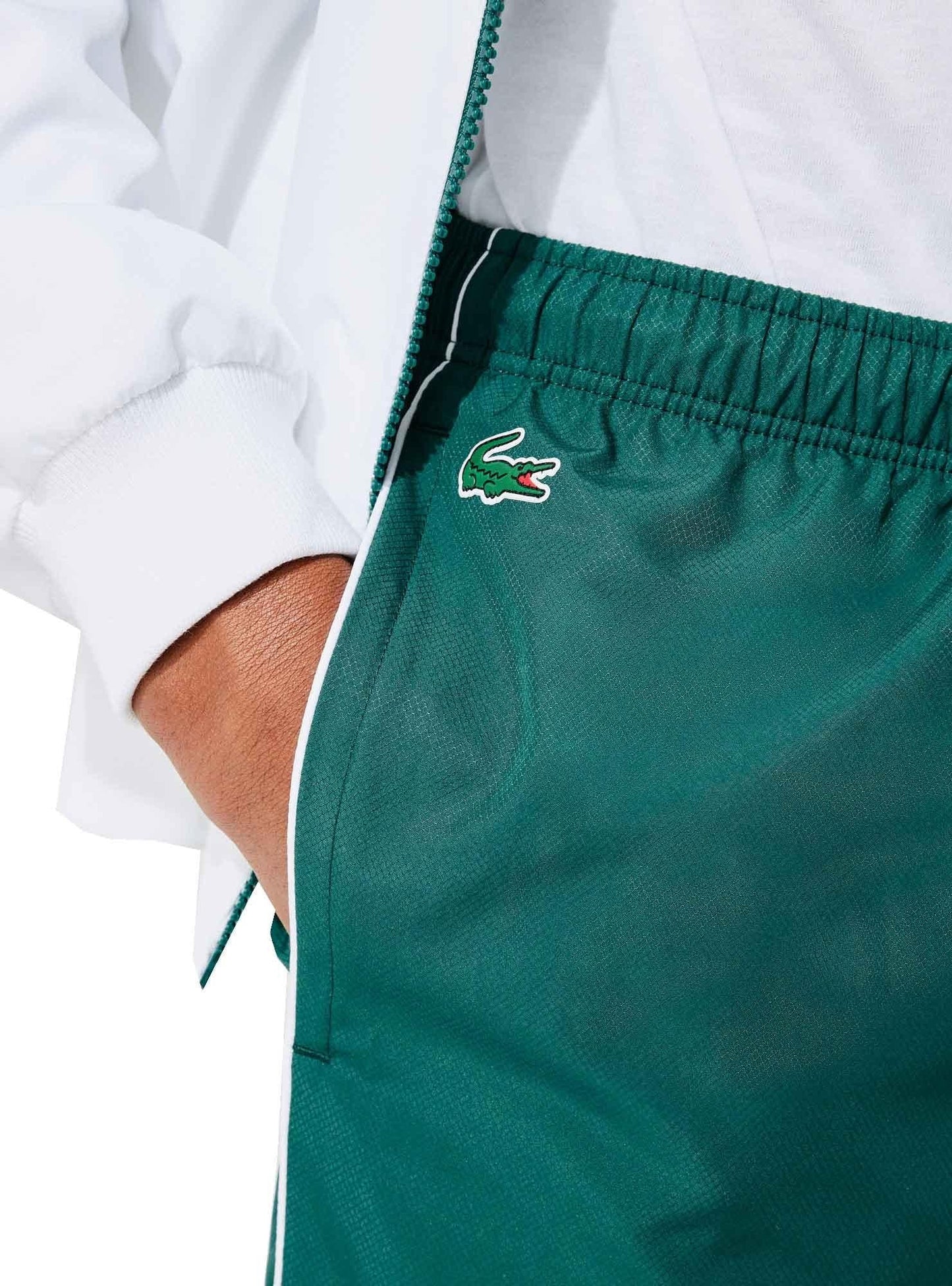 chándal lacoste sport color block verde hombre