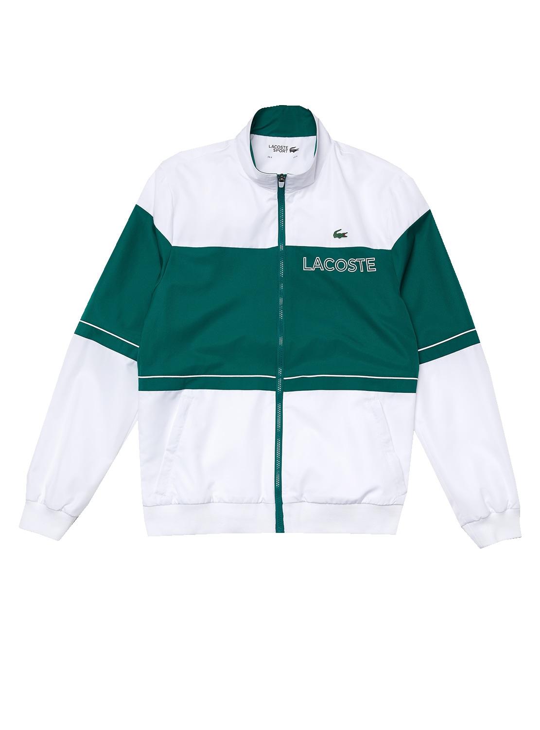 chándal lacoste sport color block verde hombre