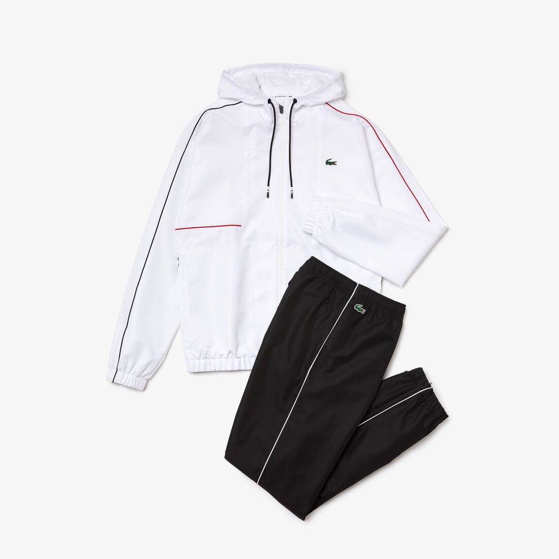 chándal lacoste sport cocodrilo blanco