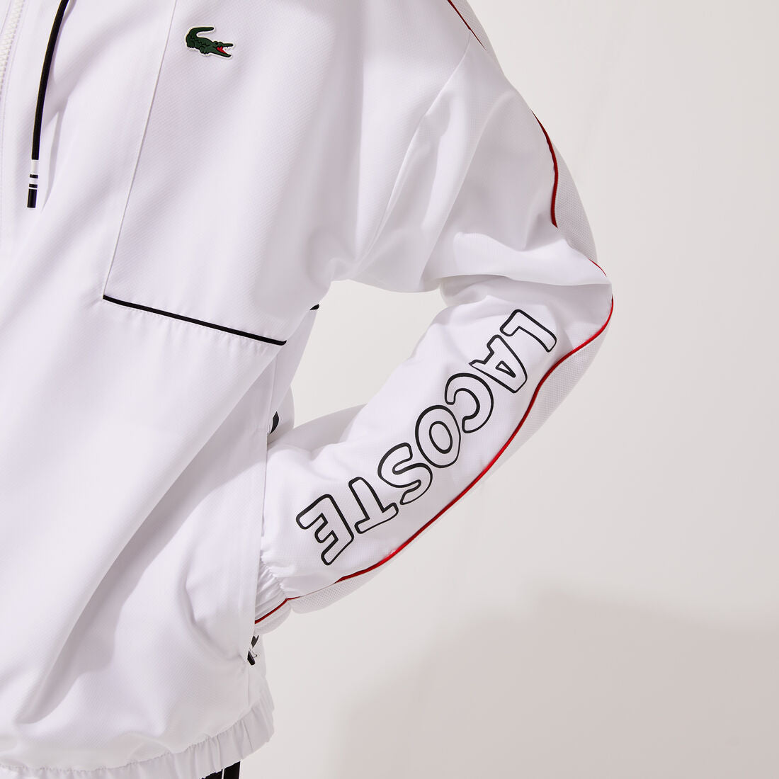 chándal lacoste sport cocodrilo blanco